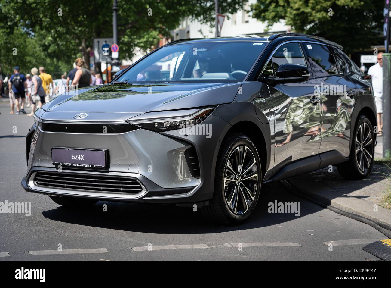 BERLIN - JUNE 18, 2022: Battery electric compact crossover SUV Toyota ...