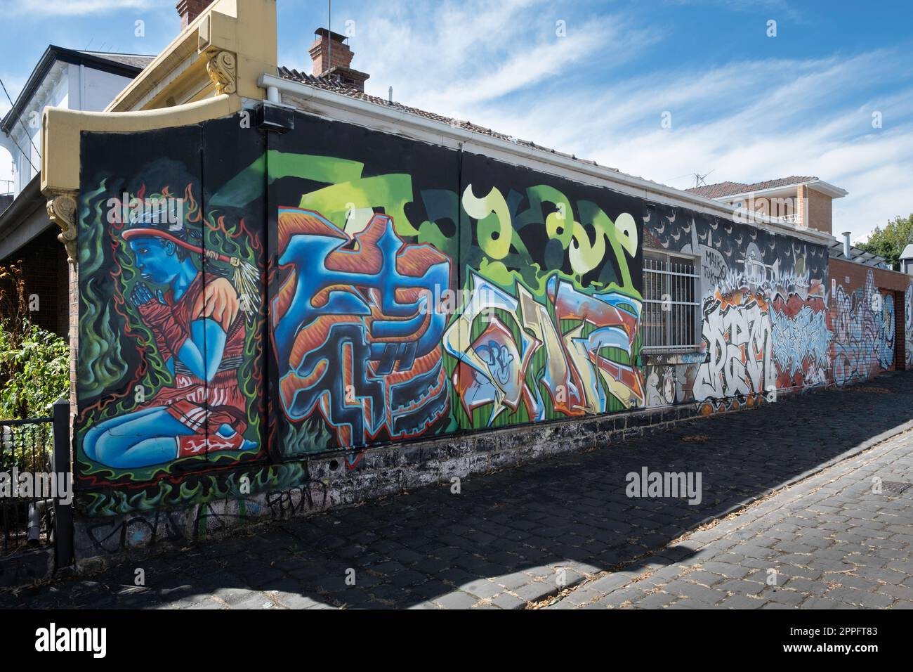 Street Art by unknown artists in the inner suburb of Fitzroy, in the vicinity of Brunswick