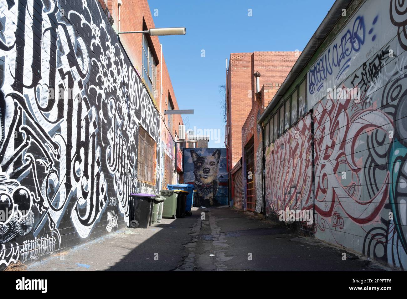 Street Art by unknown artists in the inner suburb of Fitzroy, in the vicinity of Brunswick