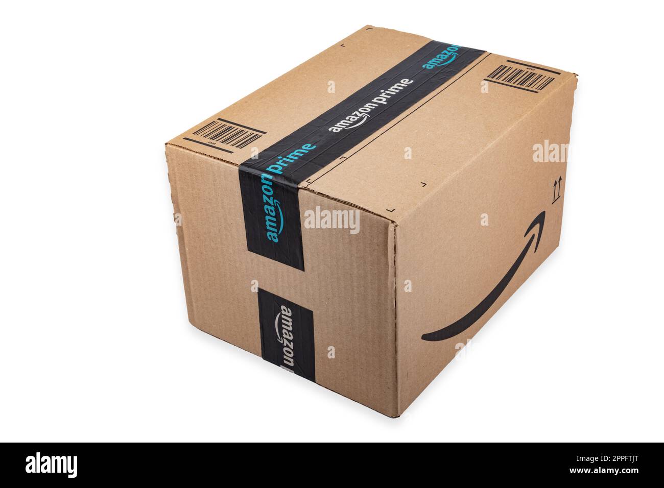 Parcel from Amazon Prime Stock Photo