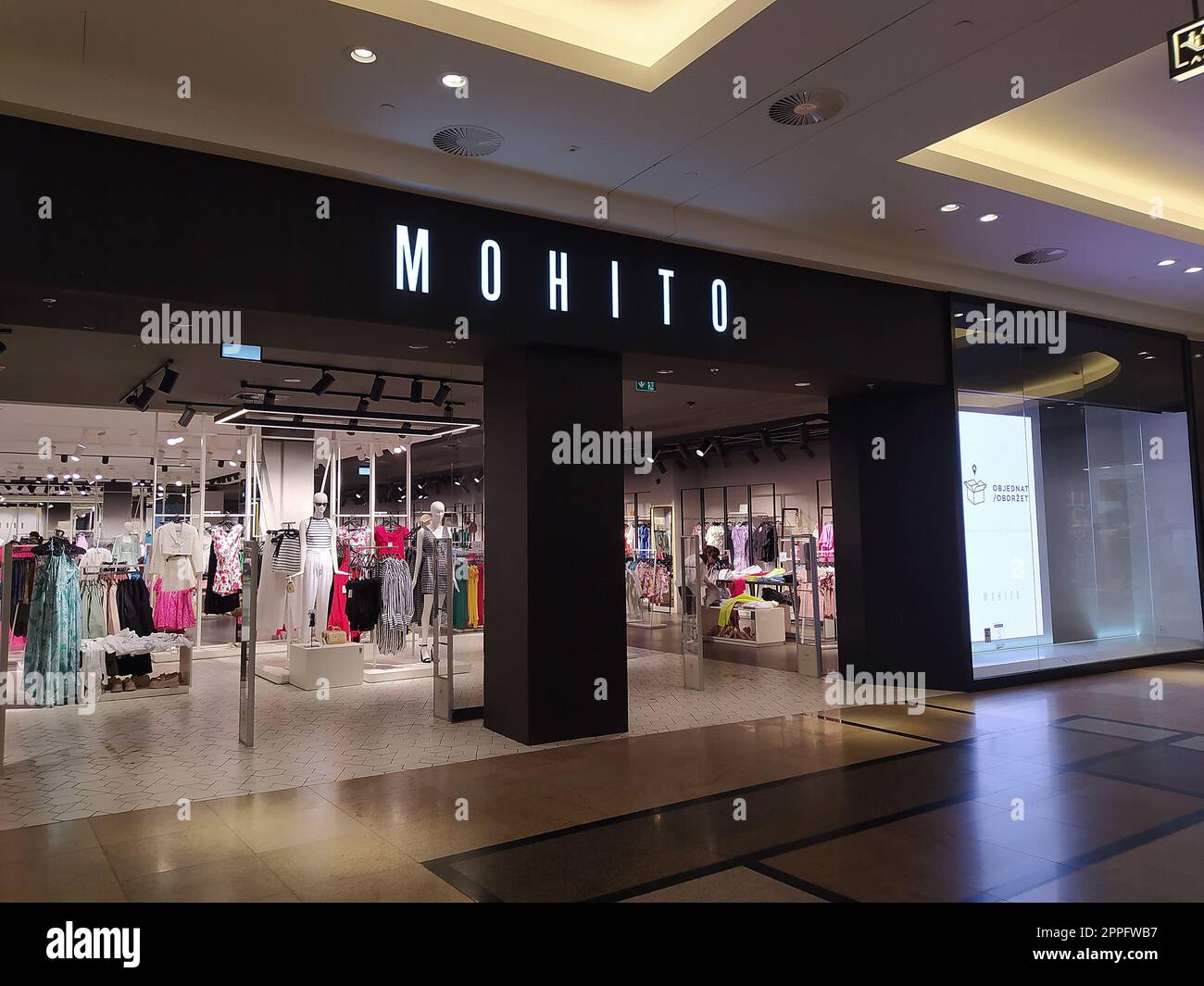 Mohito clothes store in Prague, Czech Stock Photo - Alamy