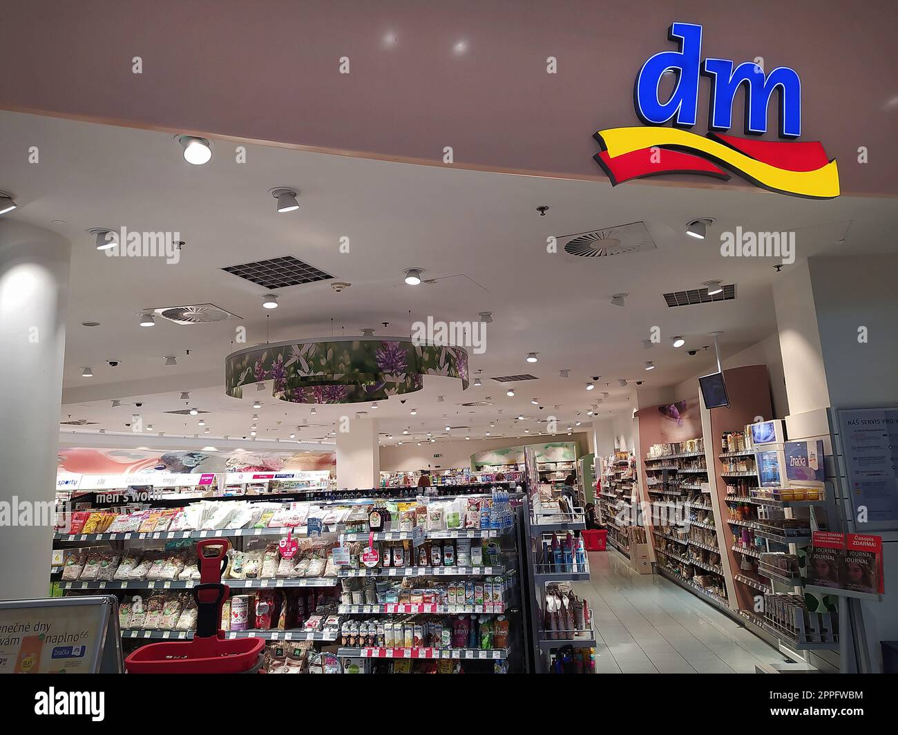 DM Drogerie Markt Store in Prague, Czech Stock Photo