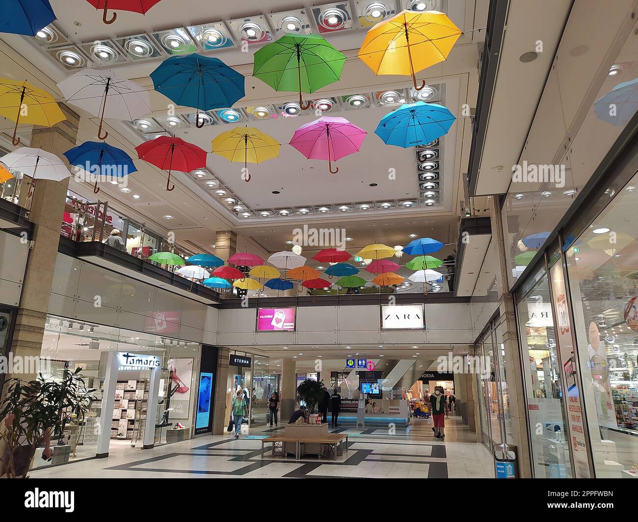 Interior of shoppingmall at Isenburg-Zentrum, Neu-Isenburg, Germany Stock Photo