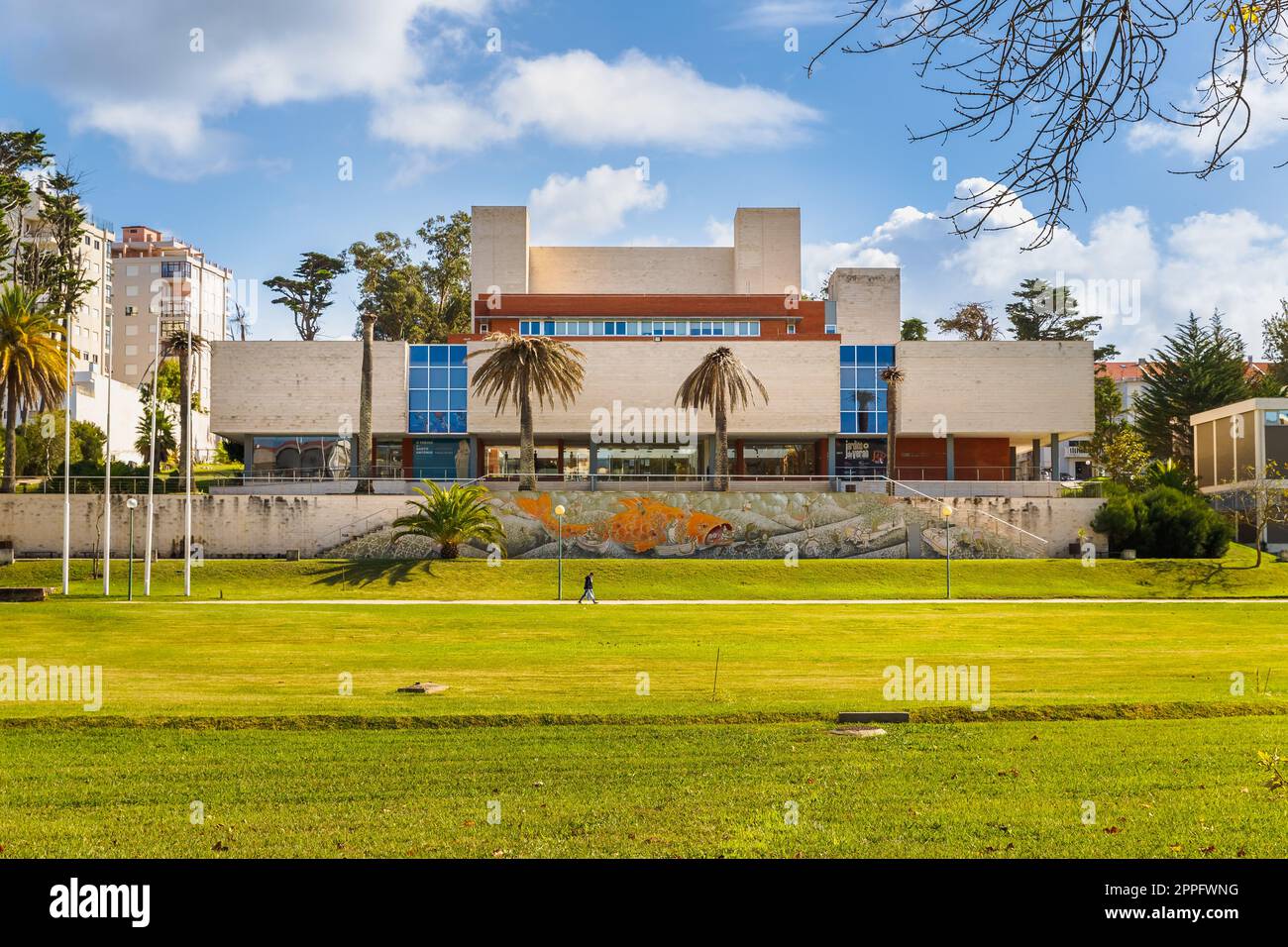 Exterior view of the CAE arts and entertainment center, Figueira da Foz, Portugal Stock Photo