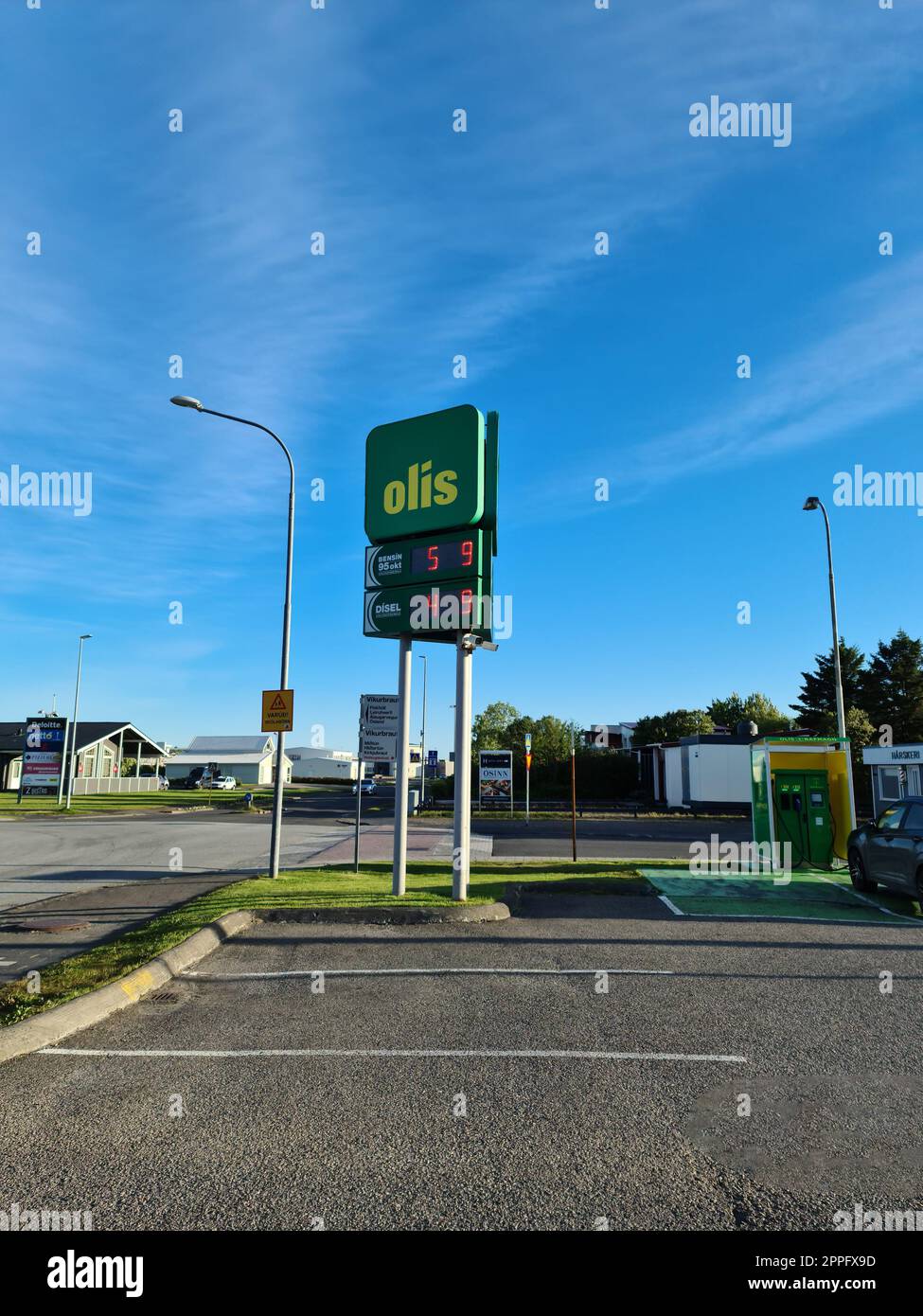 Reykjavik, Iceland 15. July 2022 An Icelandic petrol station of the