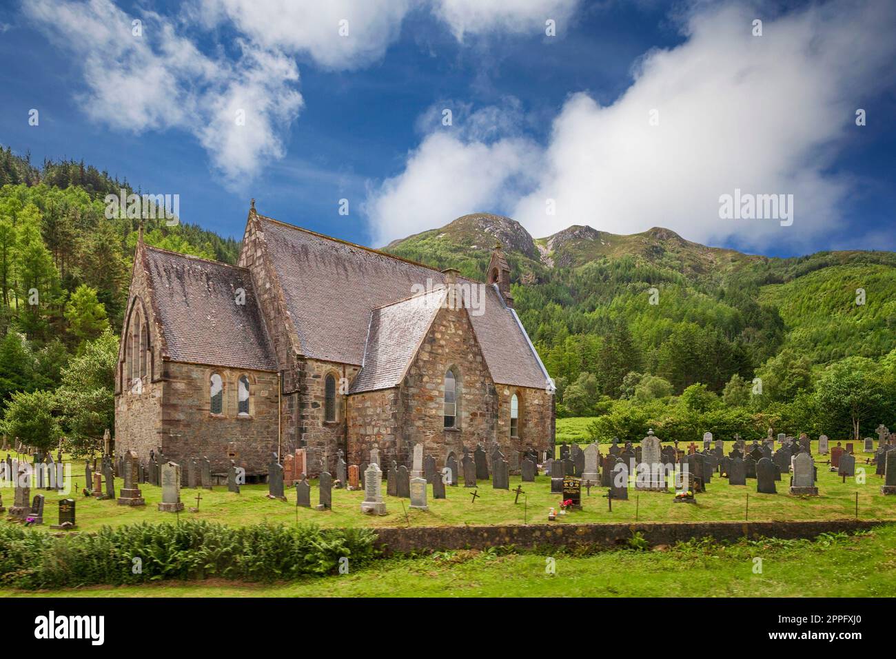 St Johns Church in Ballachulish, Scotland,UK. The Scottish Episcotal