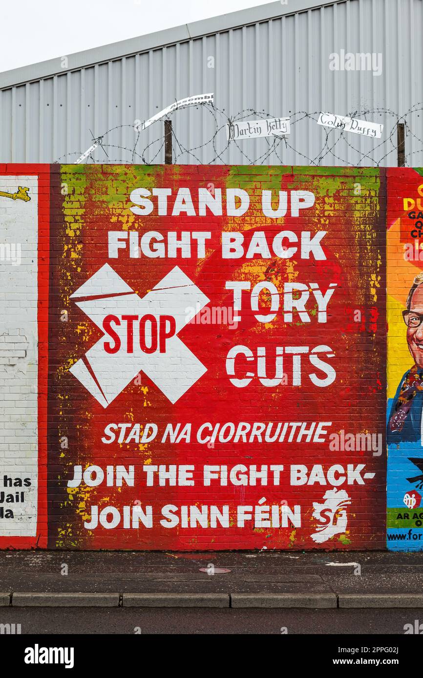 Graffiti in the Shankill Road in Belfast Stock Photo Alamy