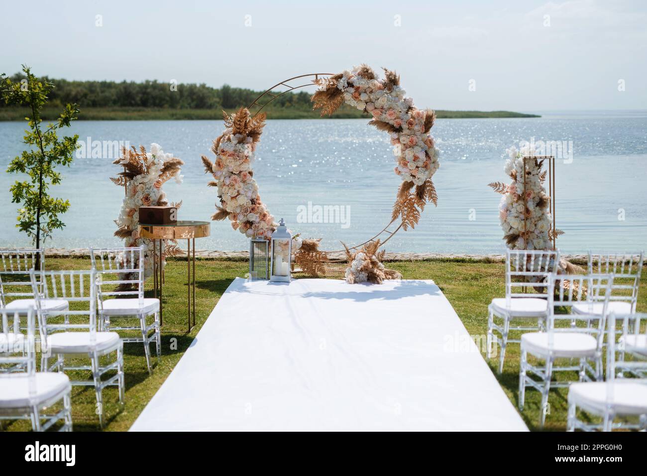 wedding ceremony area Stock Photo