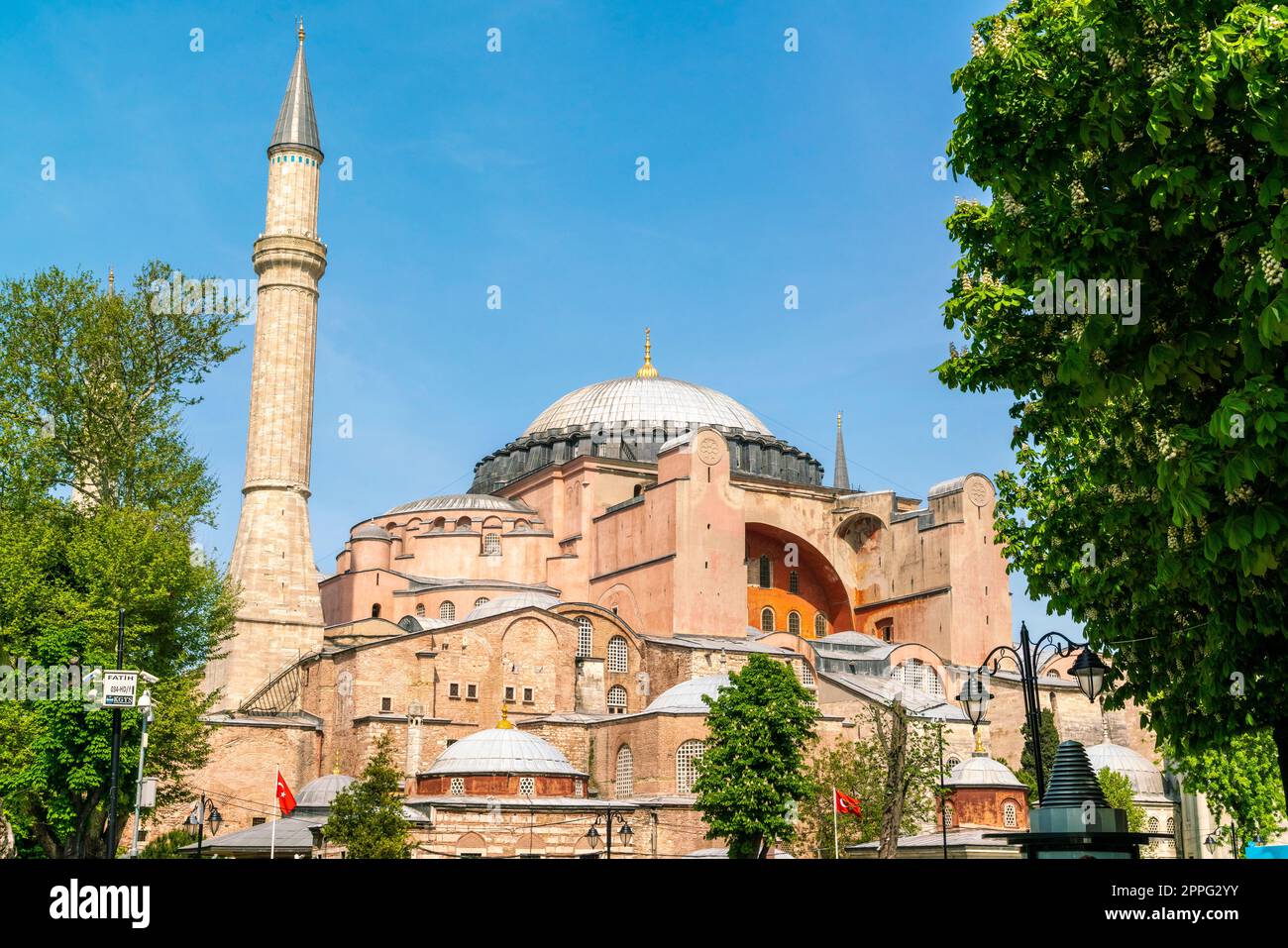 Hagia sofie or Aya sophia former church museum and mosque Stock Photo
