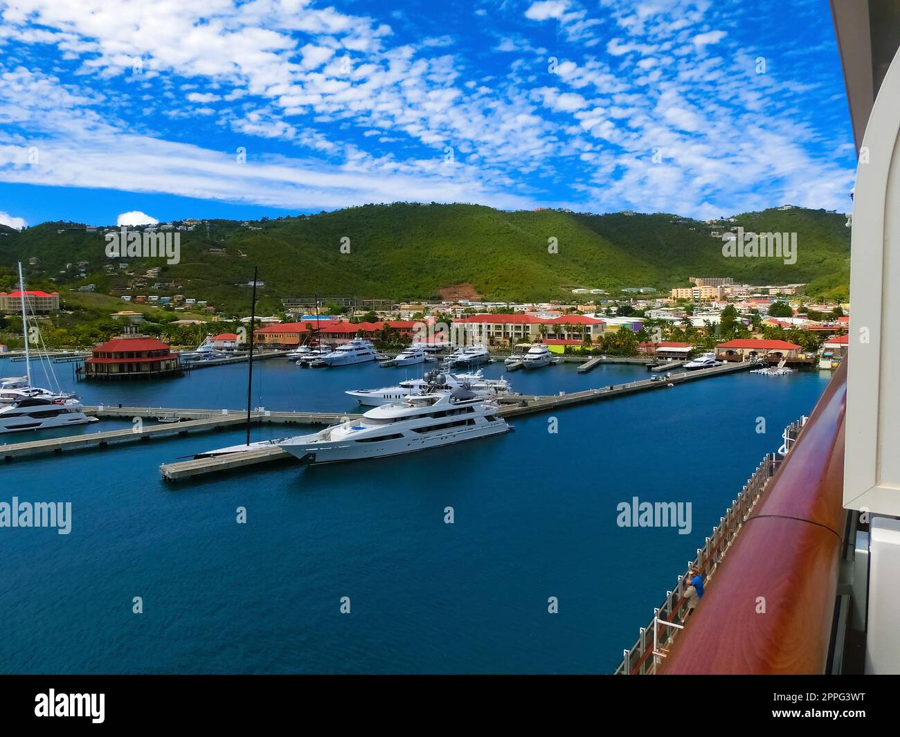 St. Thomas, USVI. Heavensight cruise ship dock in Charlotte Amelie