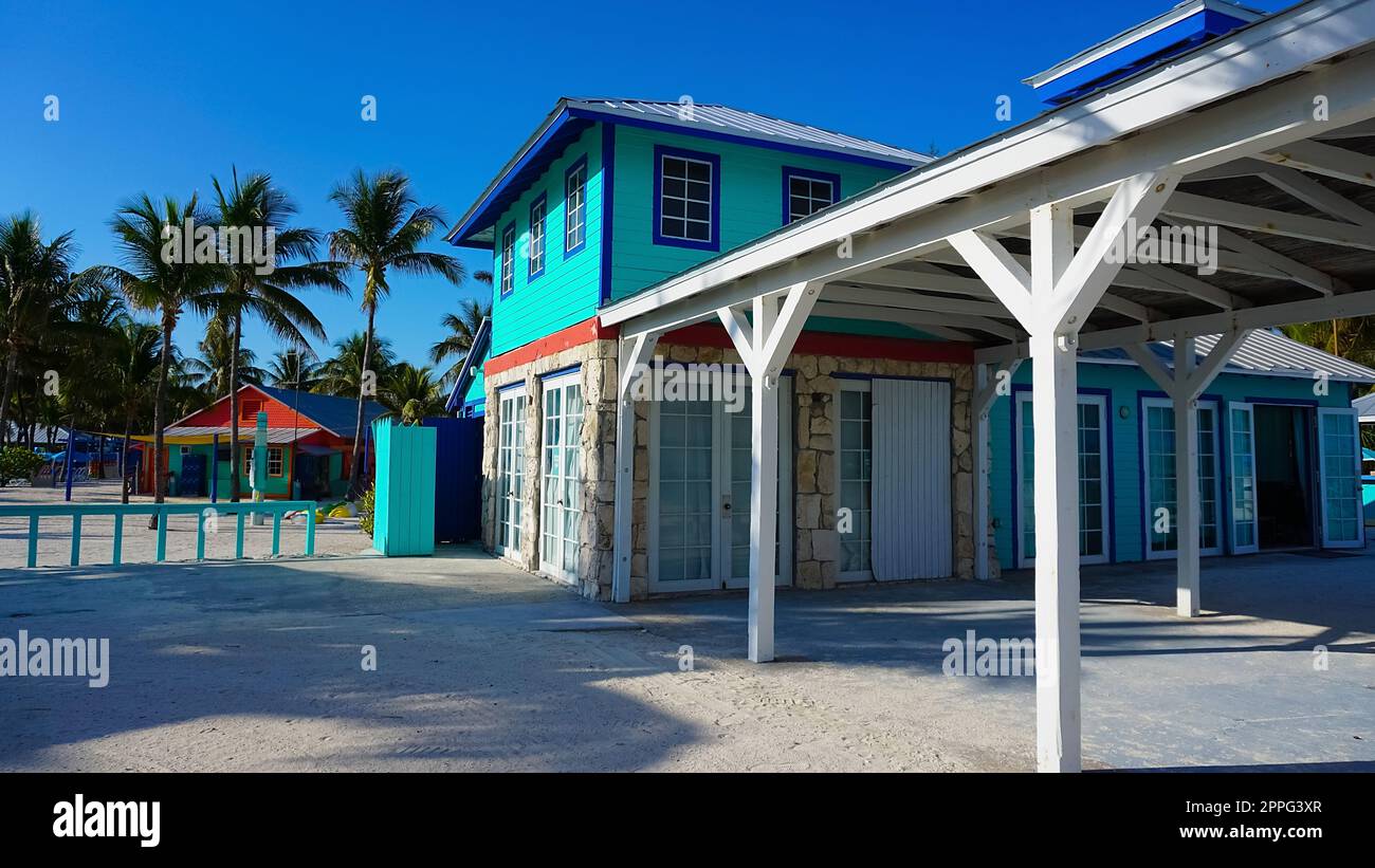 A view of Cococay island at Caribbean sea Stock Photo