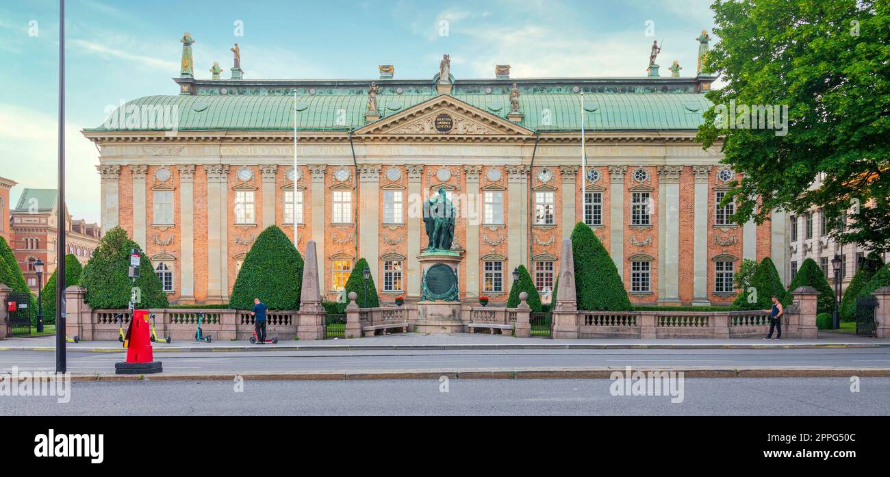 Riddarhuset, House of Nobility or House of Knights, located on the old town, Gamla Stan, Stockholm, Sweden Stock Photo