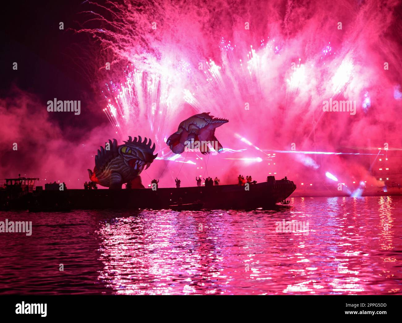 Great Dragon Parade in Cracow Stock Photo - Alamy