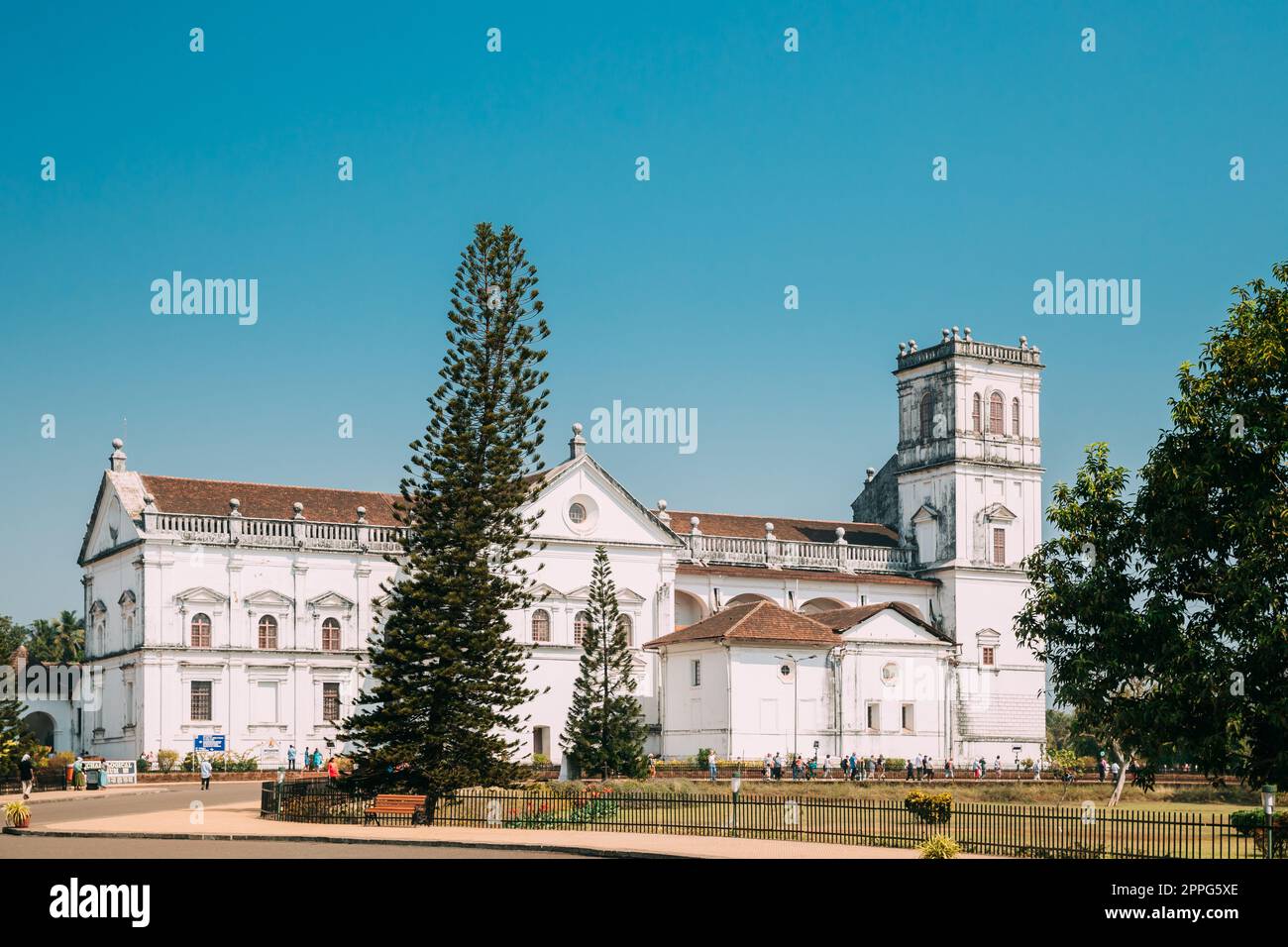 Old Goa, India. Se Catedral De Santa Catarina, Known As Se Cathedral. Latin Rite Roman Catholic Archdiocese Of Goa And Daman And Seat Of Patriarch Of East Indies Stock Photo