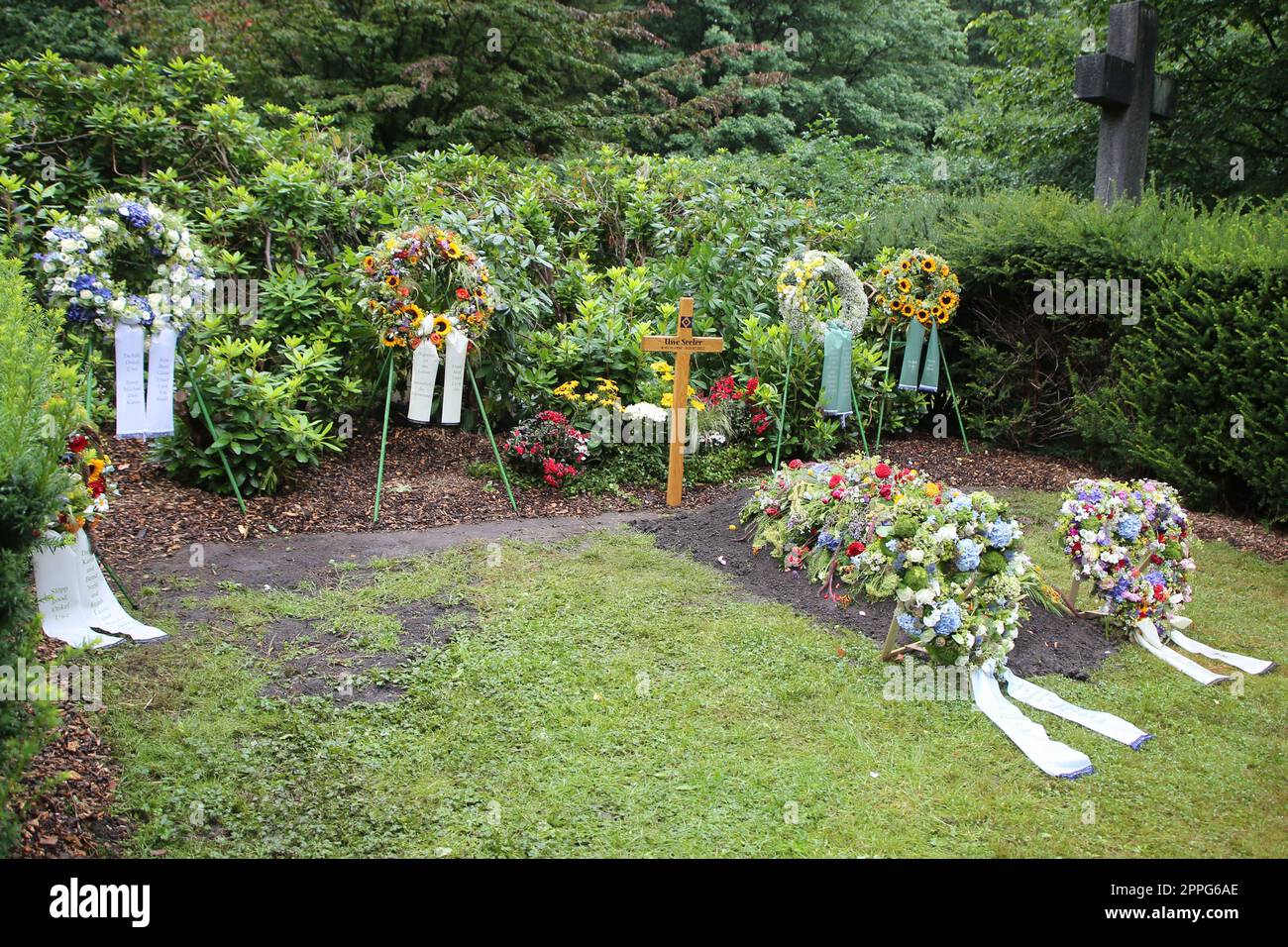 Grave Uwe Seeler,Ohlsdorfer Friedhof Hamburg,05.08.2022 Stock Photo
