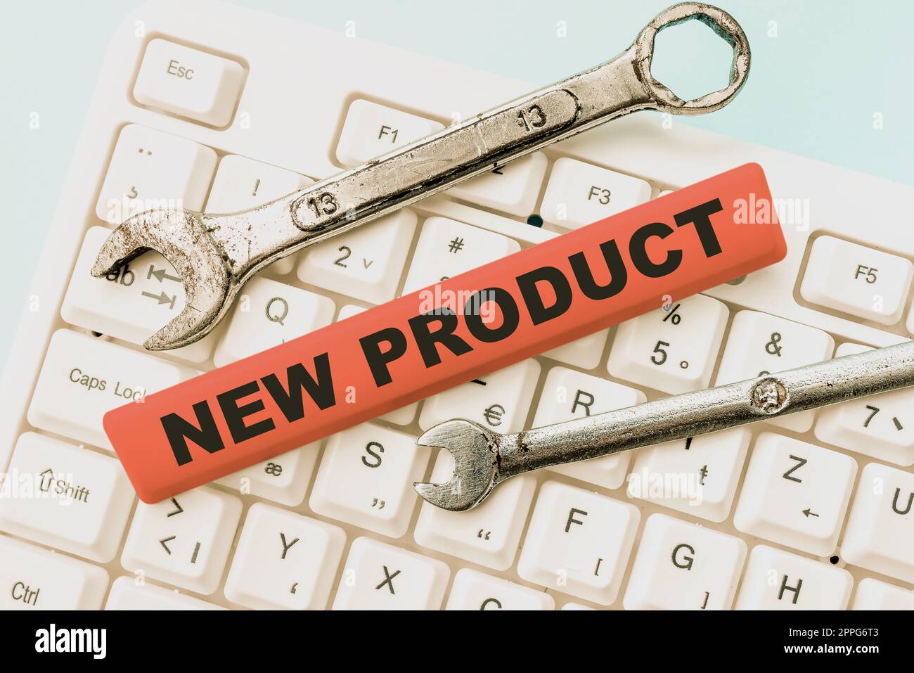 Writing displaying text New Product. Word for goods and services that differ in their characteristics -49039 Stock Photo
