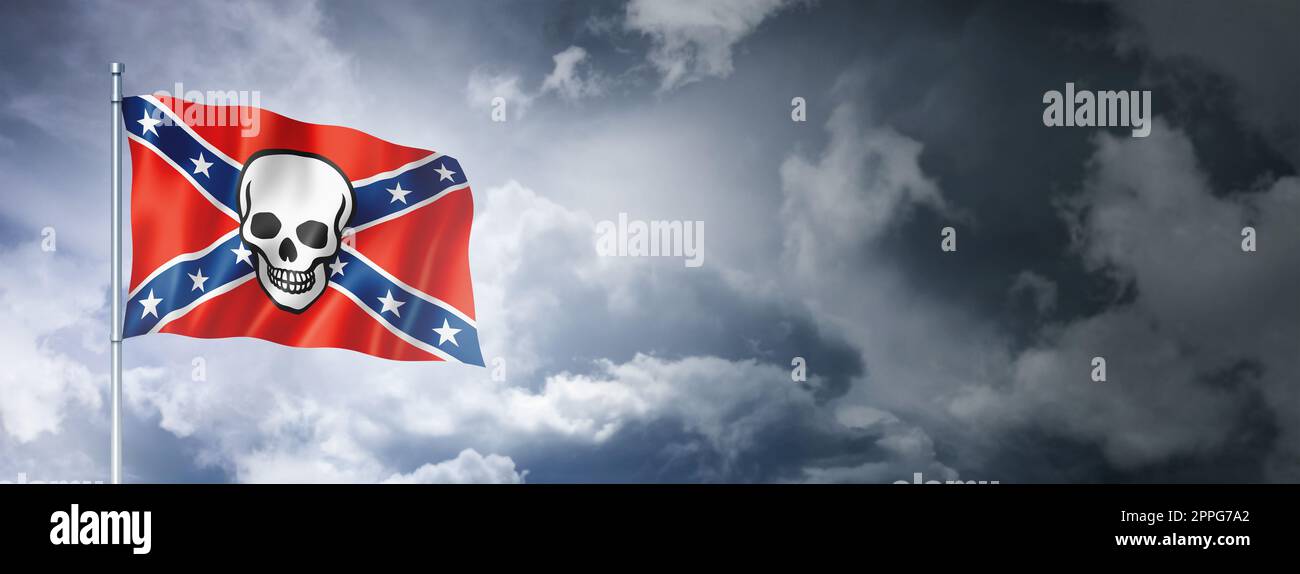Confederate death flag Stock Photo Alamy