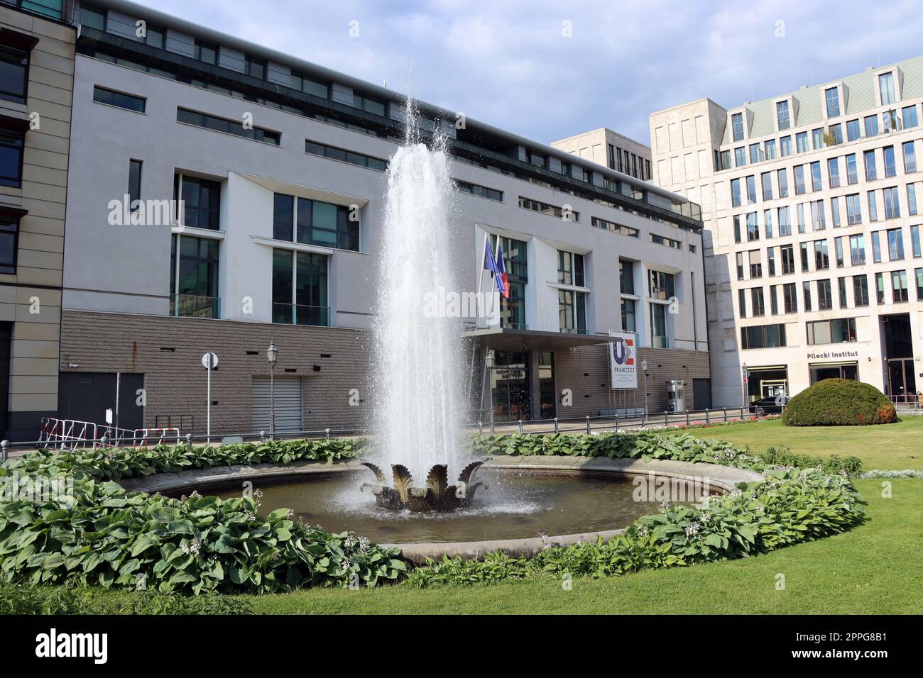 FranzÃ¶sische Botschaft am Pariser Platz Stock Photo