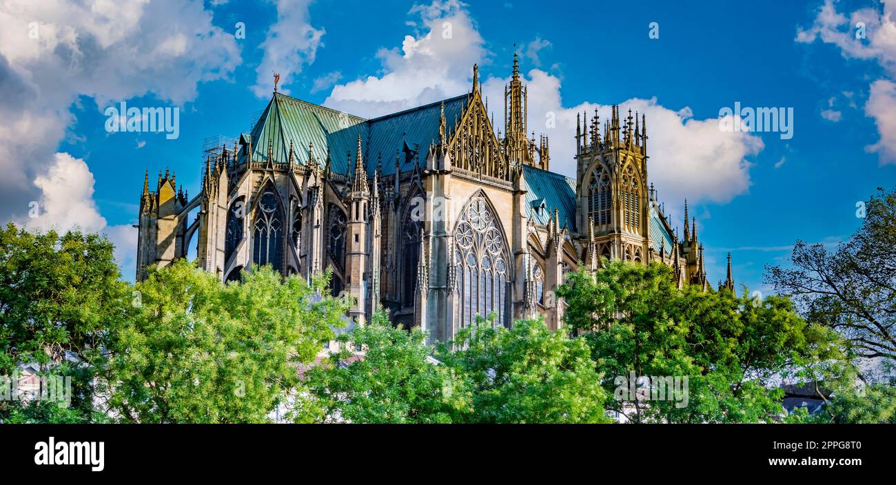 The Cathedral of Saint Stephen in Metz, France Stock Photo Alamy