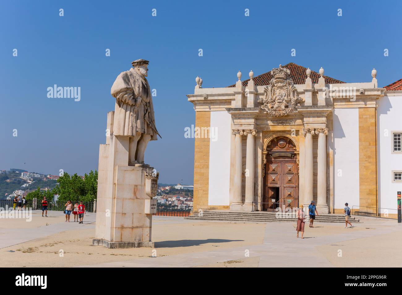 Patio das Escolas of Coimbra University Stock Photo - Alamy