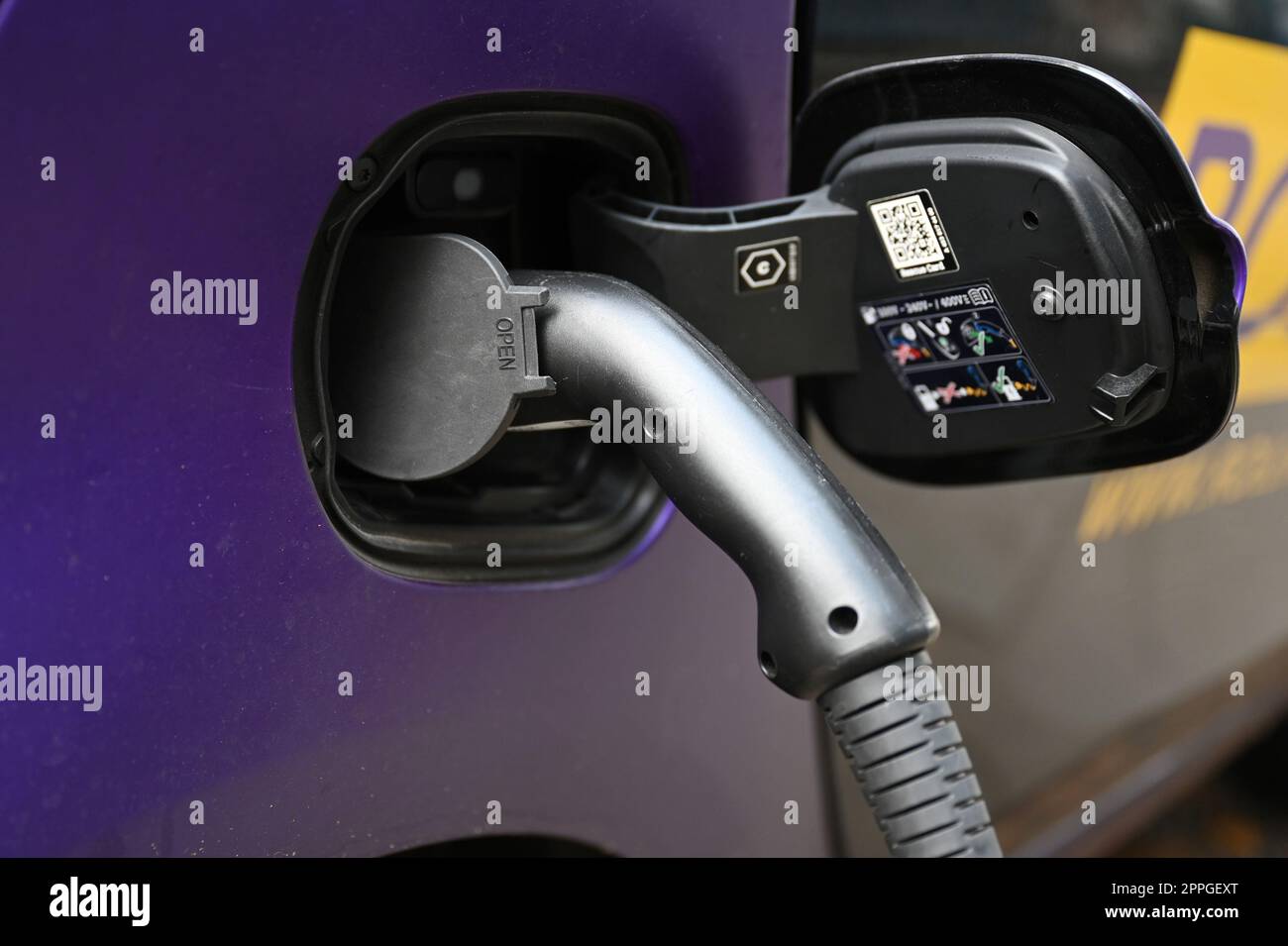 Charging cable for electric car Stock Photo Alamy