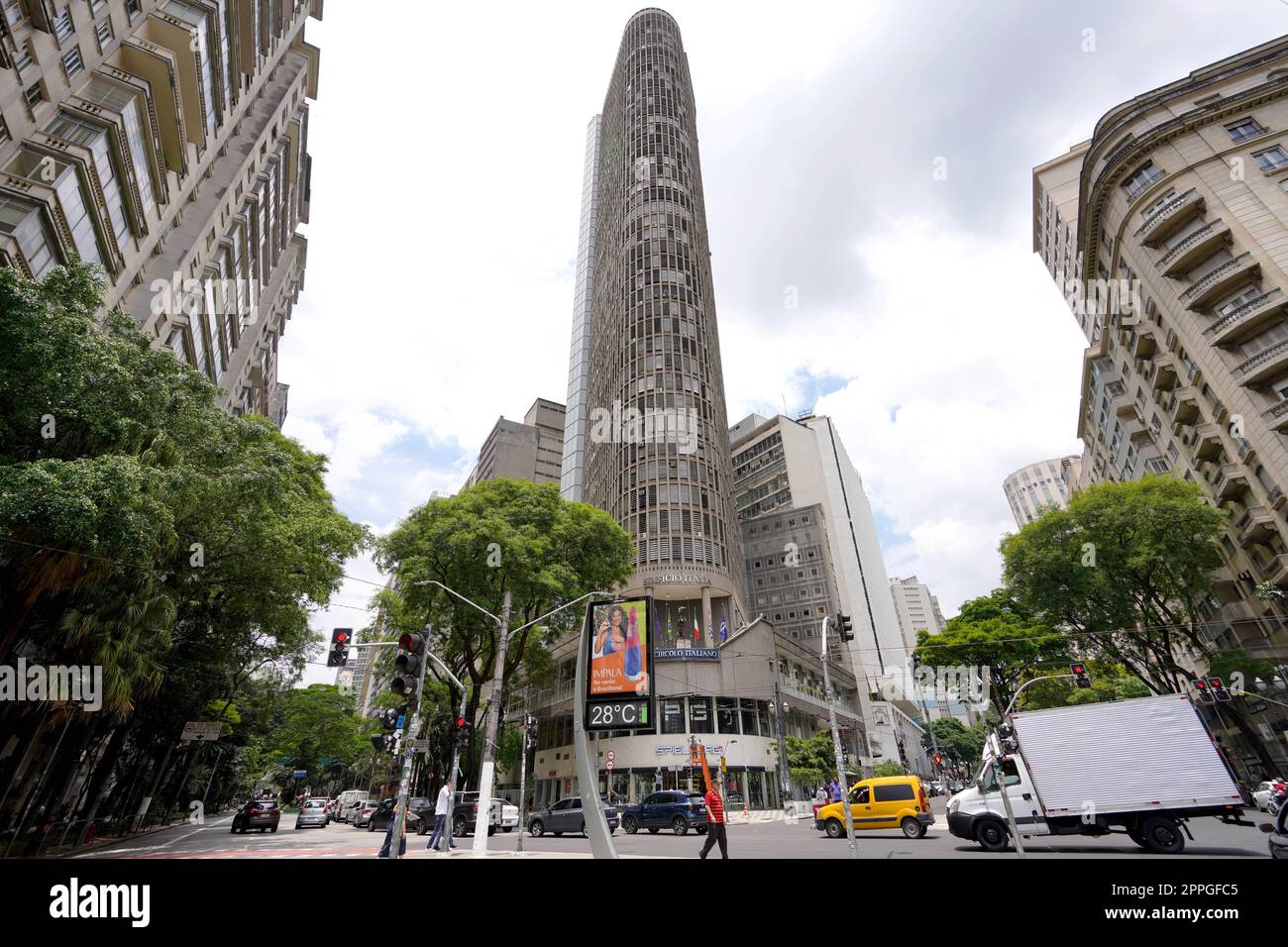 SAO PAULO, BRAZIL - NOVEMBER 29, 2022: Edificio Italia also known as ...
