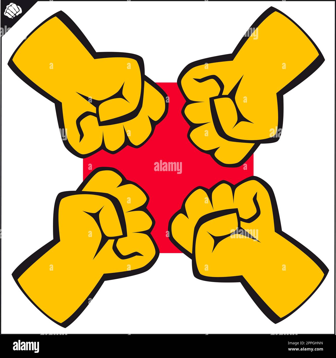 Karate power fist emblem Martial art design Stock Photo Alamy