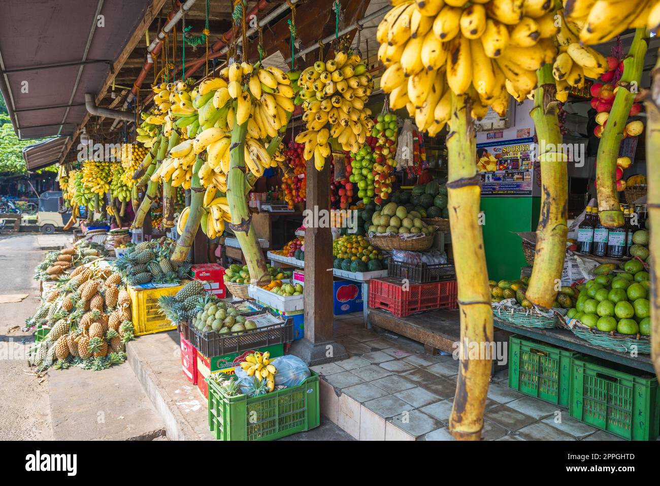 Small business in the streets of the city Galle in the south of Sri ...