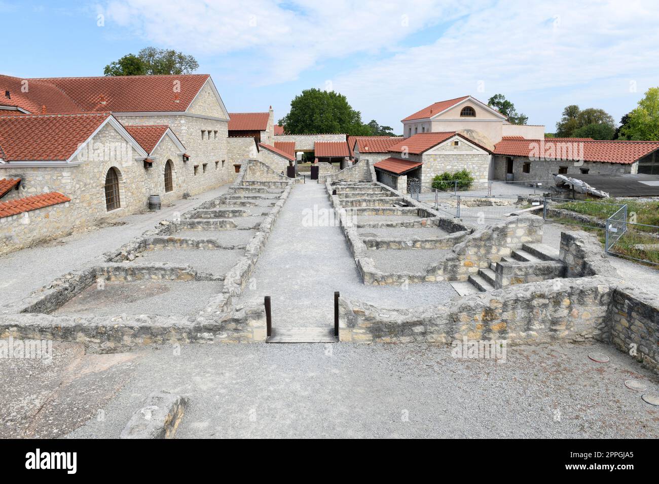 Roman Town And Archaeological Park In Carnuntum Austria Stock Photo roman-town-and-archaeological-park-in-carnuntum-austria-stock-photo