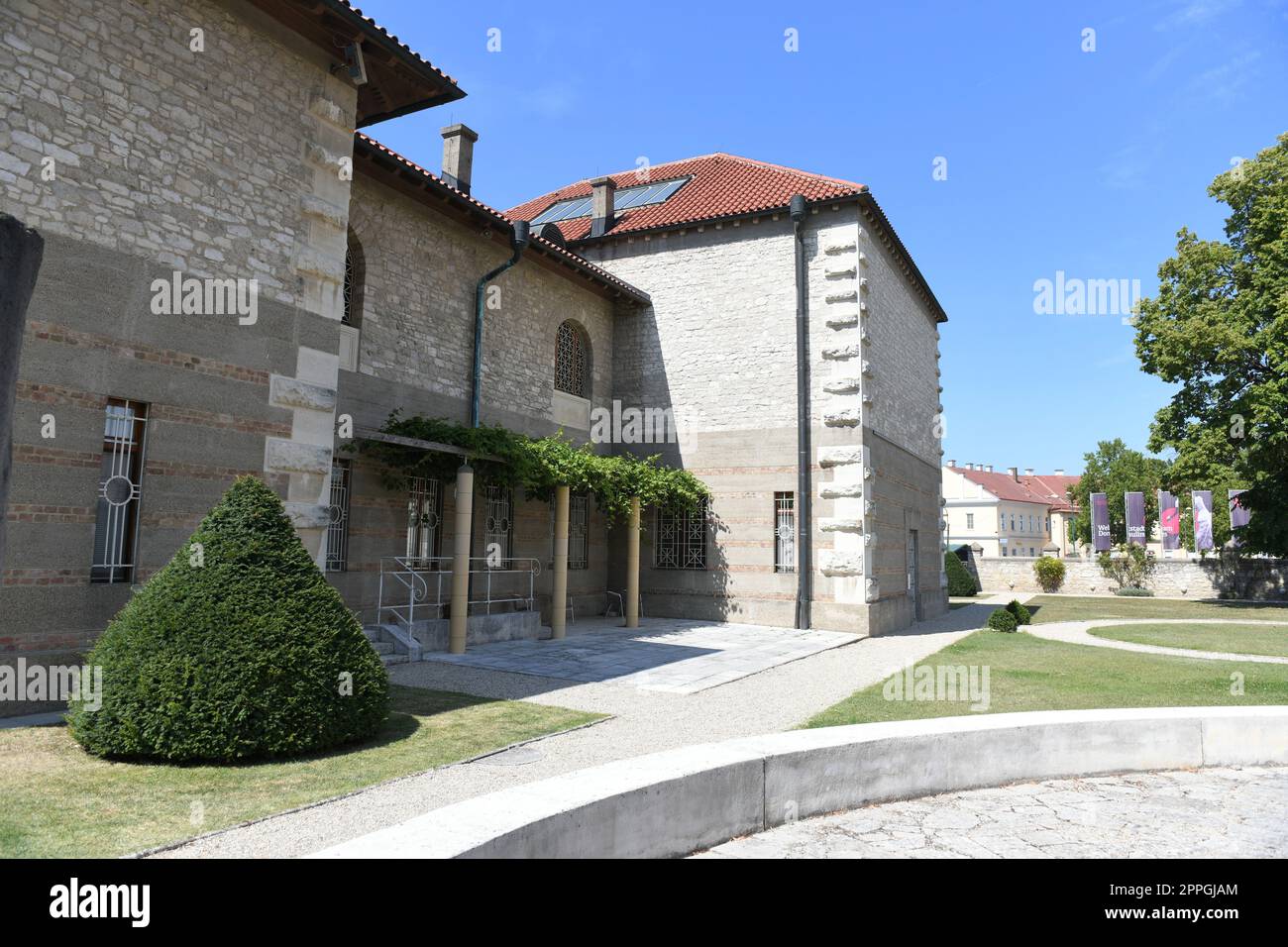 Museum Carnuntum in the archaeological park in Petronell, Austria Stock Photo