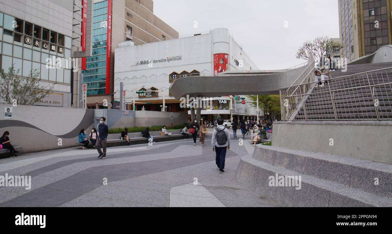 Taipei, Taiwan 20 March 2022: Zhongshan district in Taipei city Stock Photo