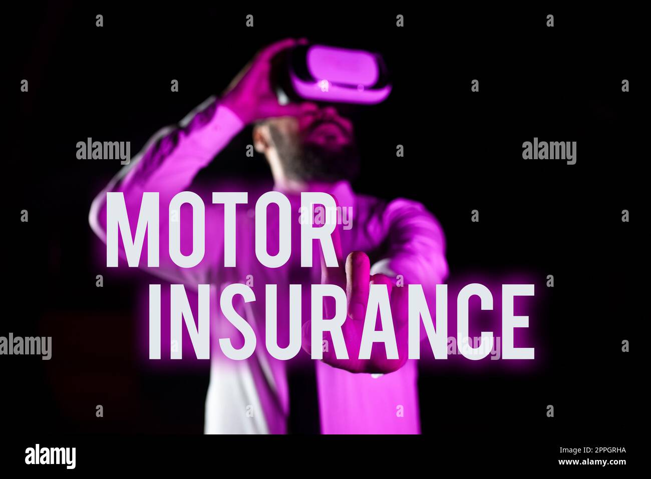 Conceptual display Motor InsuranceProvides financial compensation to cover any injuries. Word Written on Provides financial compensation to cover any injuries Stock Photo