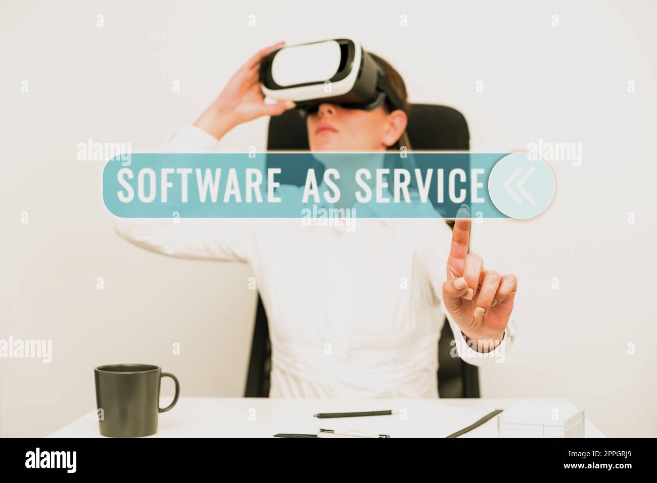 Writing displaying text Software As Service. Word for On Demand licensed on Subscription and centrally hosted Stock Photo
