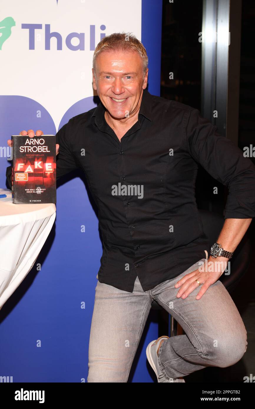 Arno Strobel,author reading of 'Fake',Thalia Buchhandlung,Europa Passage,Hamburg,08.09.2022 Stock Photo