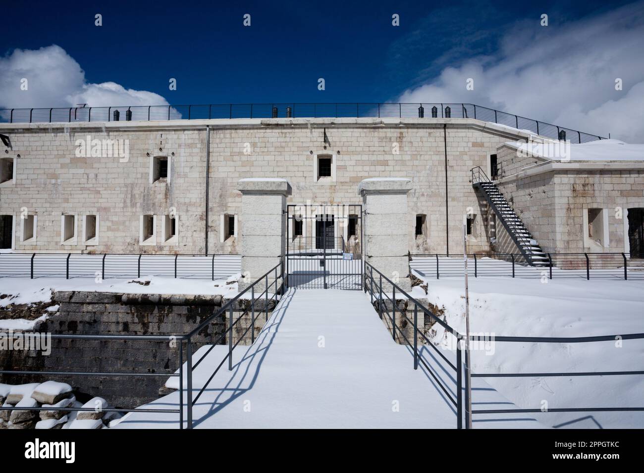 First world war fortified building, Lisser fort, Asiago Stock Photo
