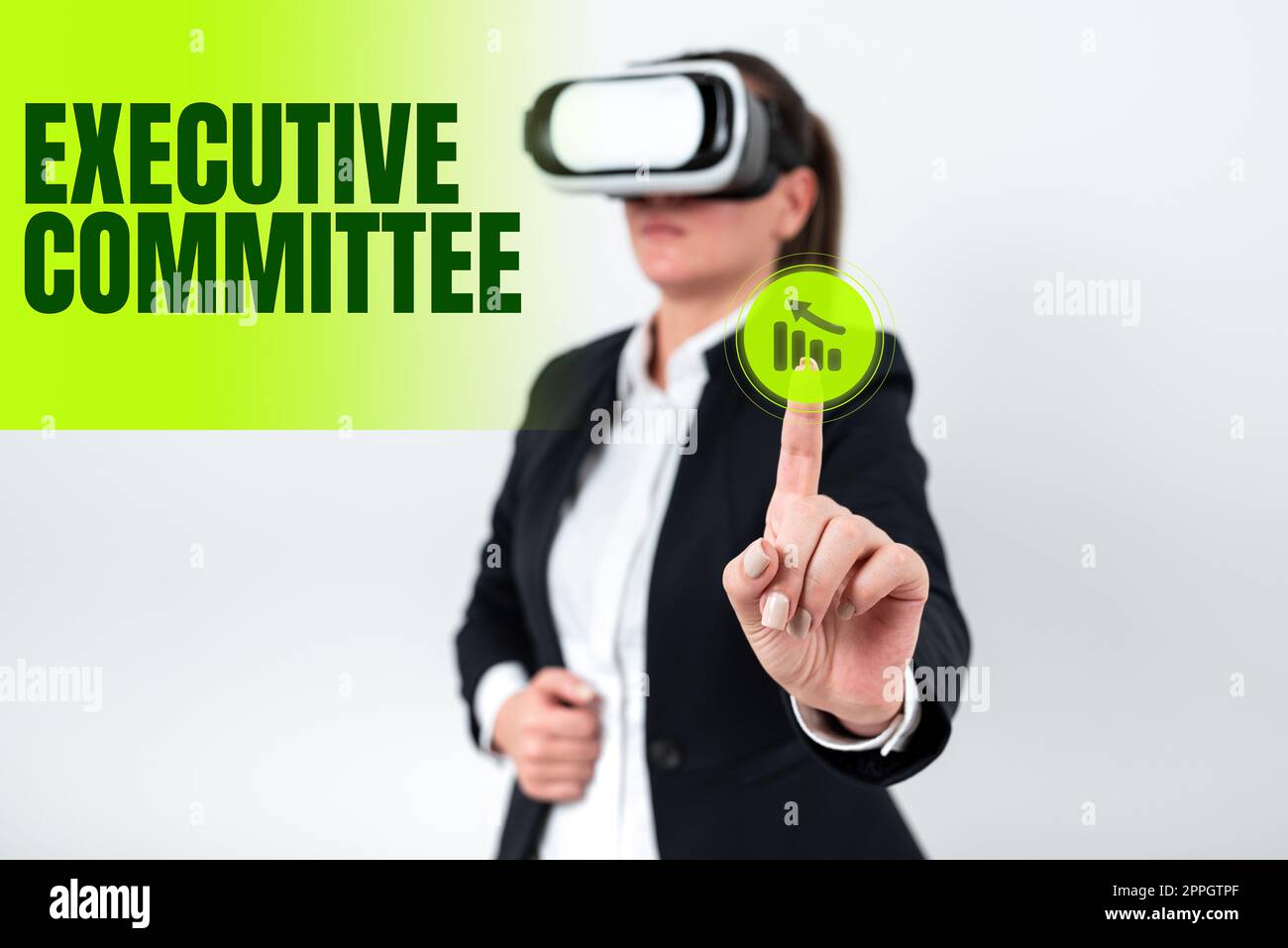 Hand writing sign Executive Committee. Internet Concept Group of Directors appointed Has Authority in Decisions Stock Photo