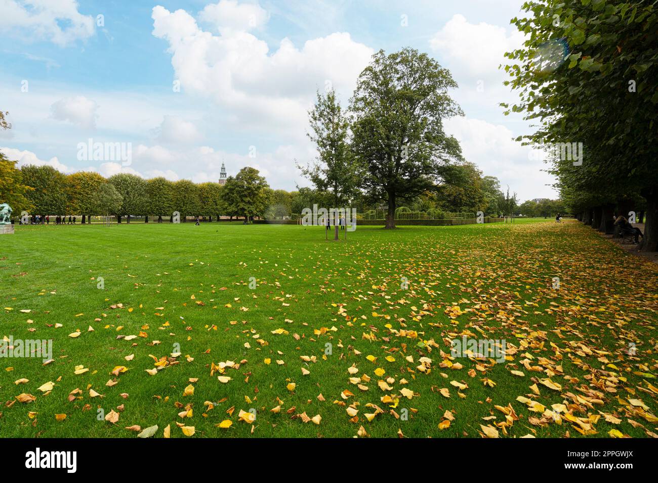 The Rosenborg park in Copenhagen, Denmark Stock Photo
