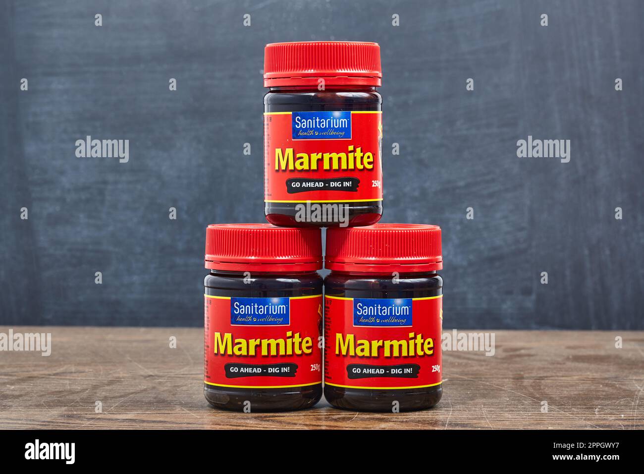 Jar of Marmite from New Zealand Stock Photo