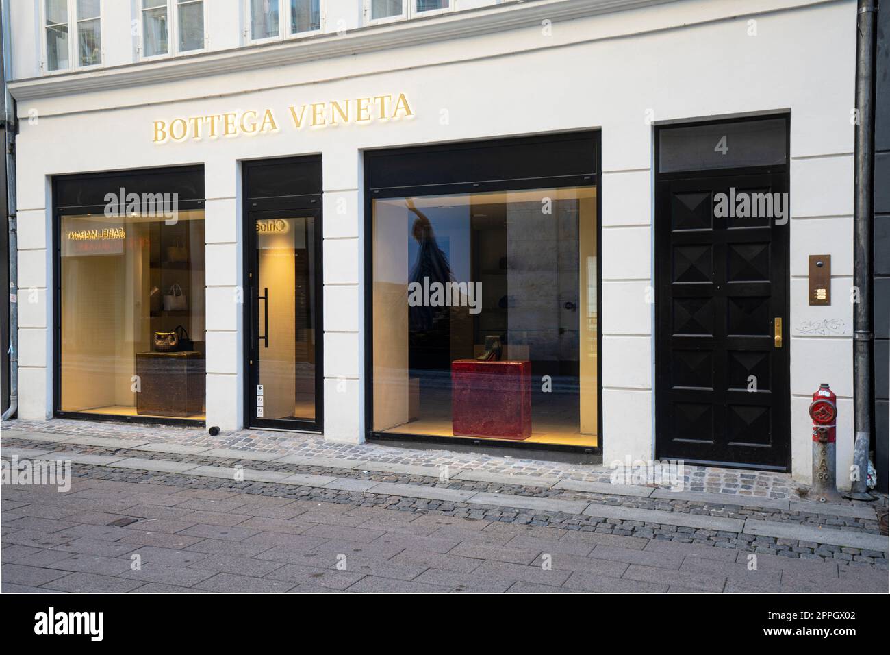 Bottega Veneta brand shop in Copenhagen, Denmark Stock Photo
