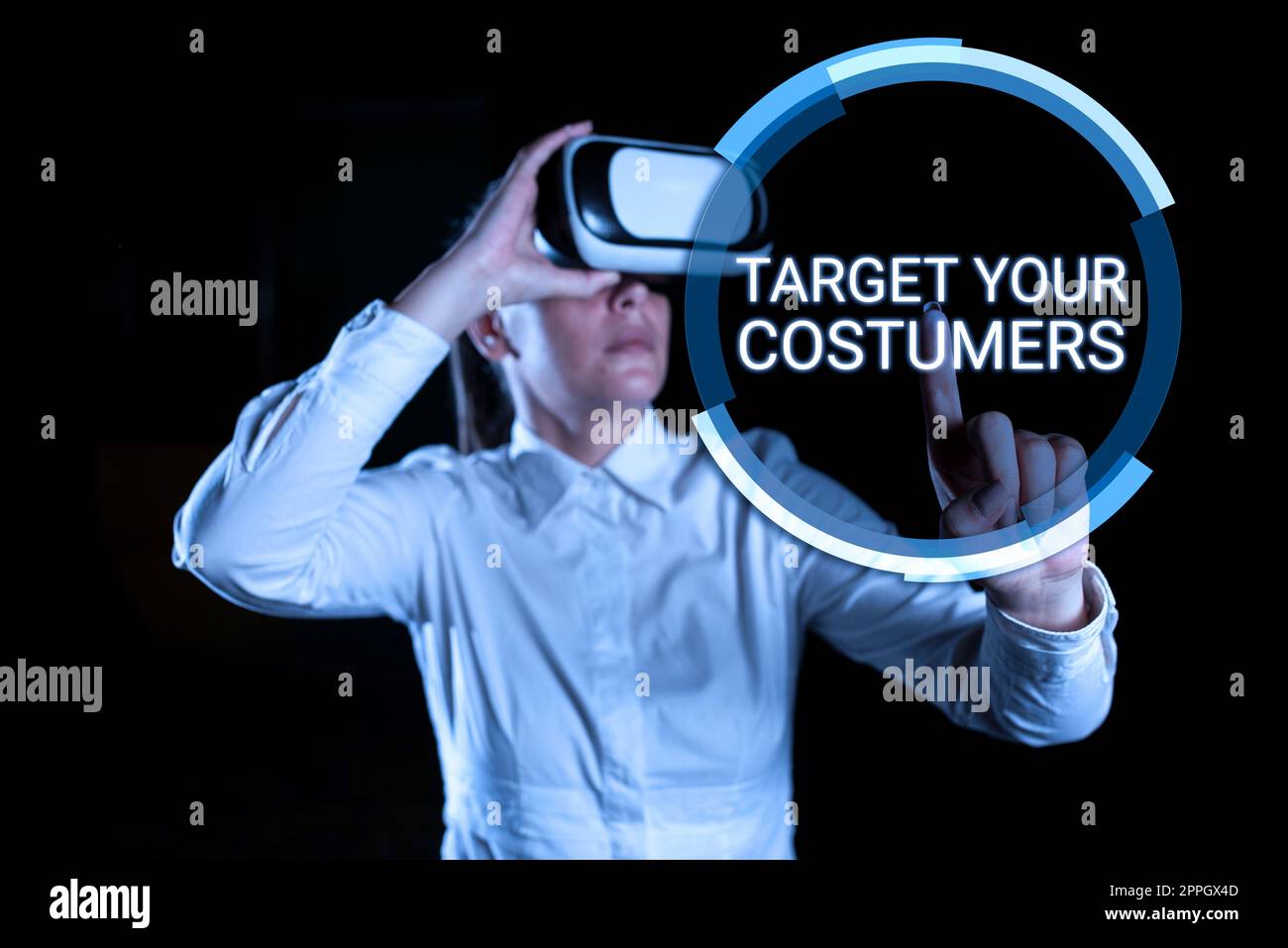 Handwriting text Target Your Costumers. Business showcase Specific Range and Interest Potential Users and Buyers Stock Photo