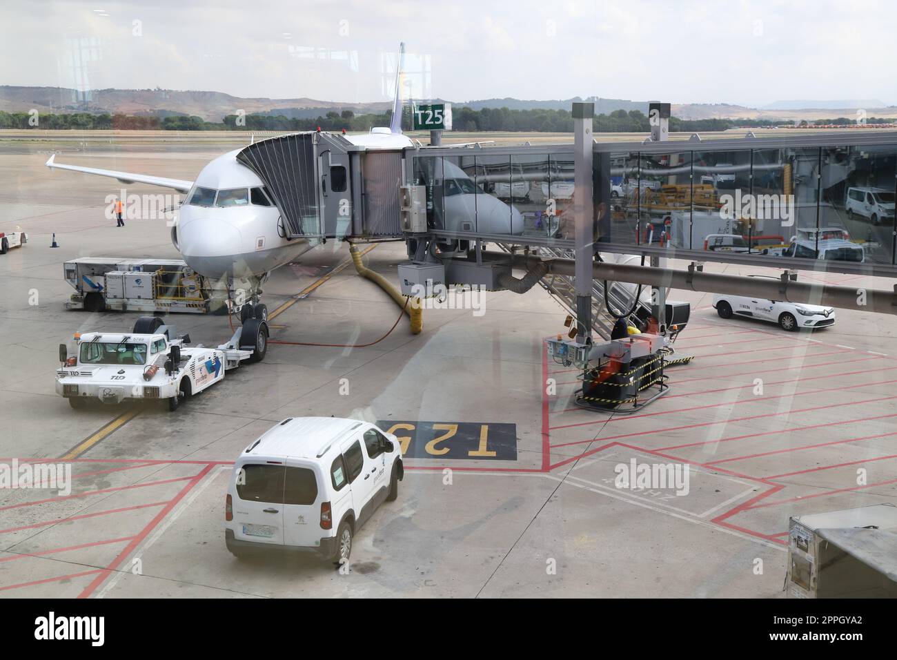passenger boarding bridge at an airport Stock Photo Alamy