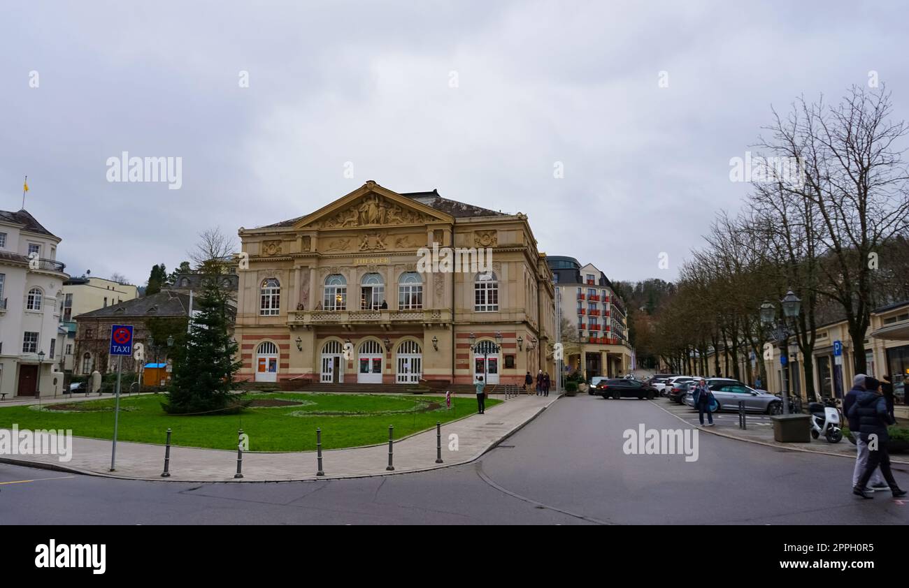 Historic buildings at the famous old town of BadenBaden Stock Photo