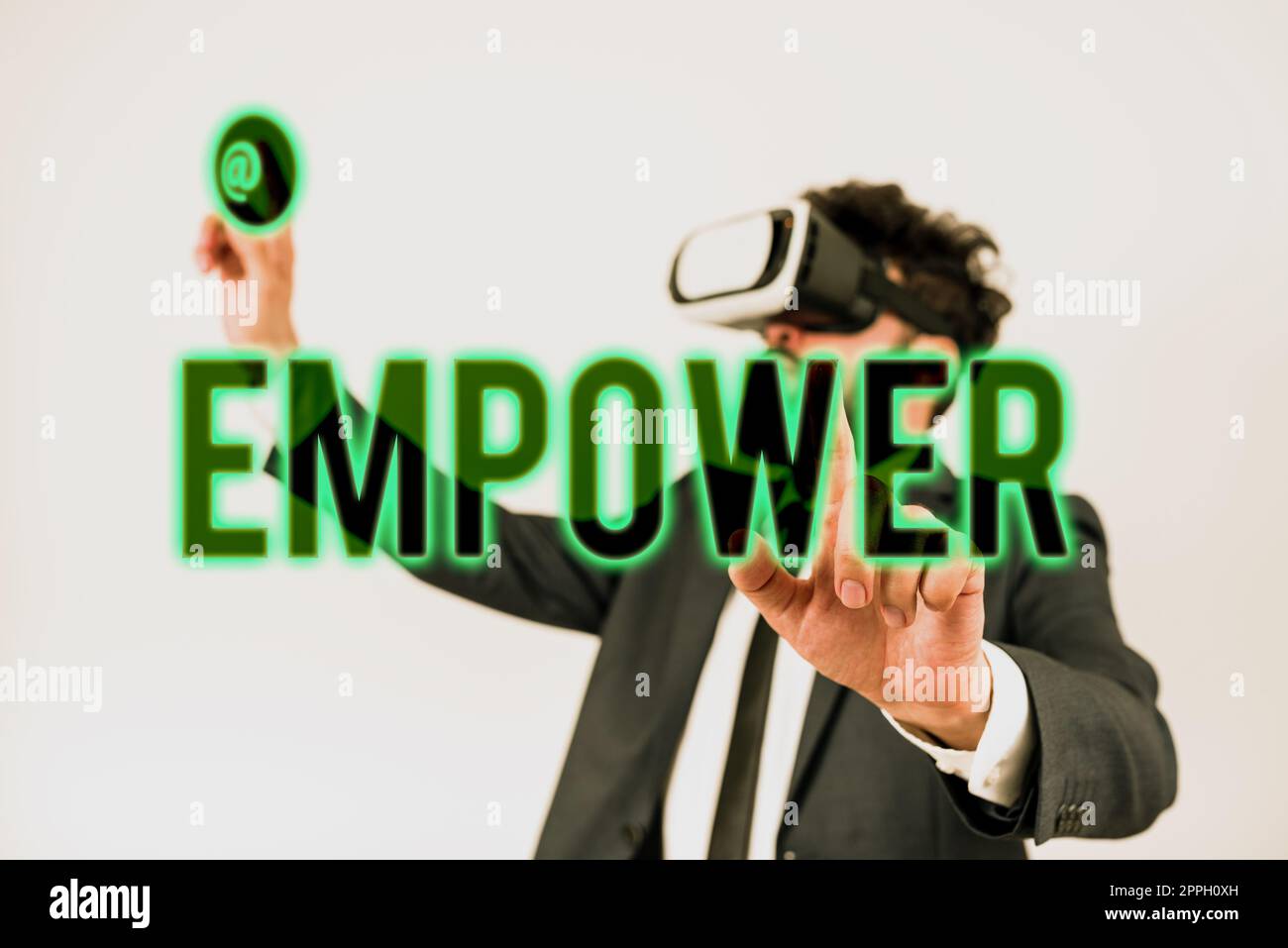 Text sign showing Empower. Business concept to give power or authority to authorize especially by legal Stock Photo