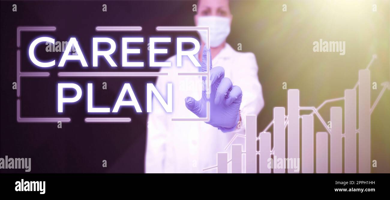 Text caption presenting Career Plan. Business concept ongoing process where you Explore your interests and abilities Stock Photo