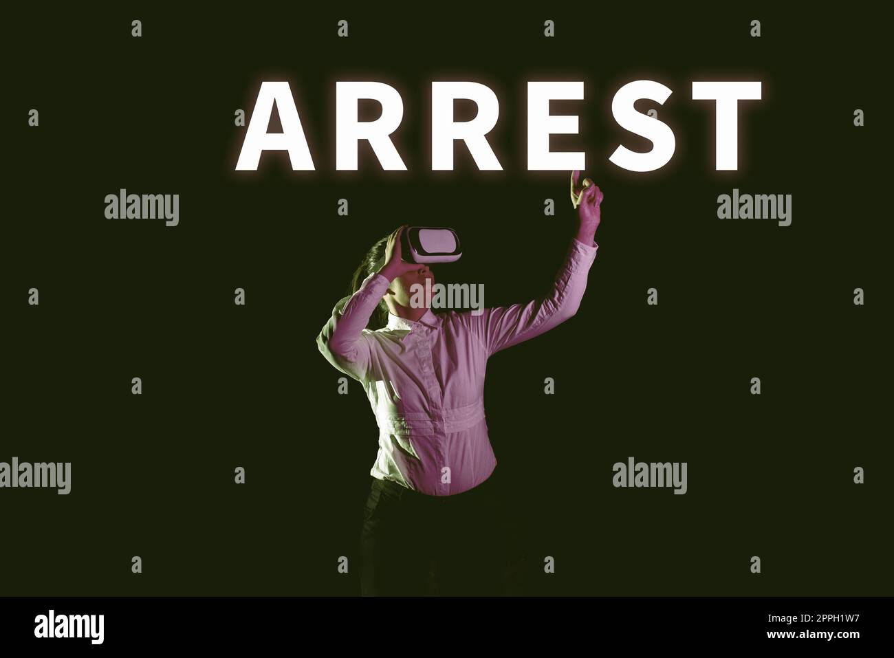 Inspiration showing sign Arrest. Internet Concept seize someone by legal authority and take them into custody Stock Photo