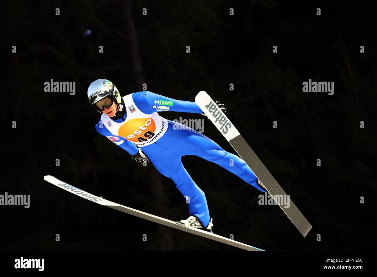 Training for the FIS Ski Jumping World Cup Neustadt Stock Photo Alamy