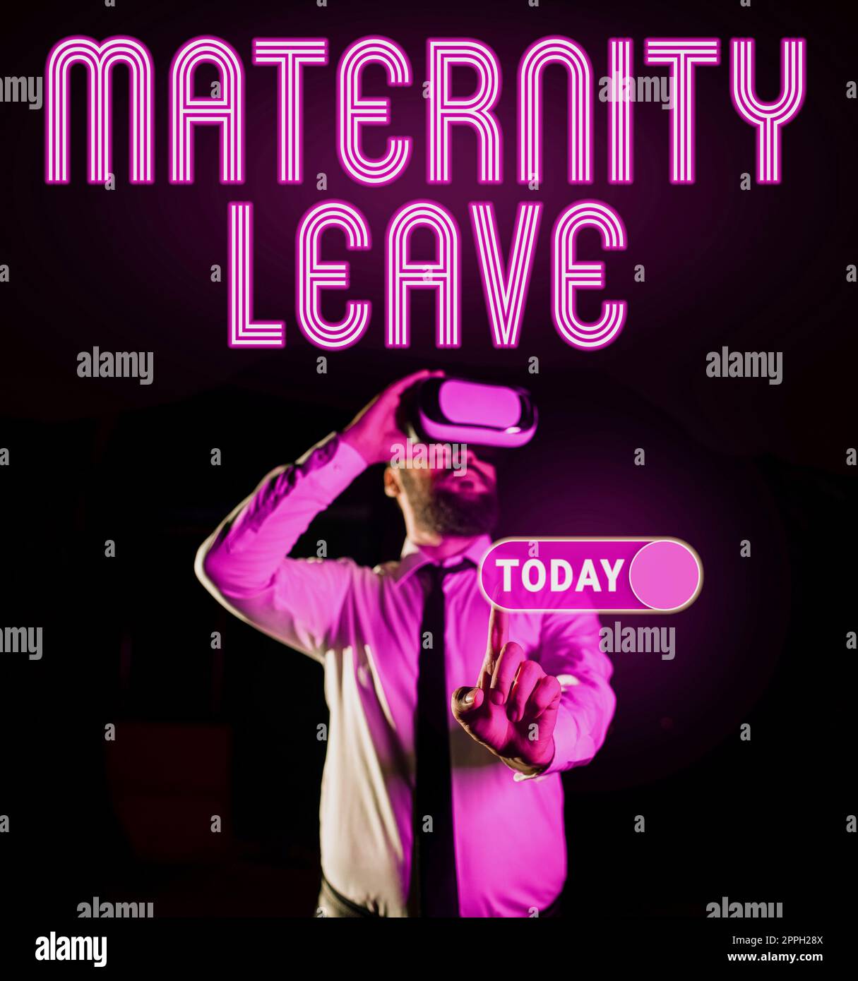 Conceptual display Maternity Leave. Word Written on the leave of absence for an expectant or new mother Stock Photo