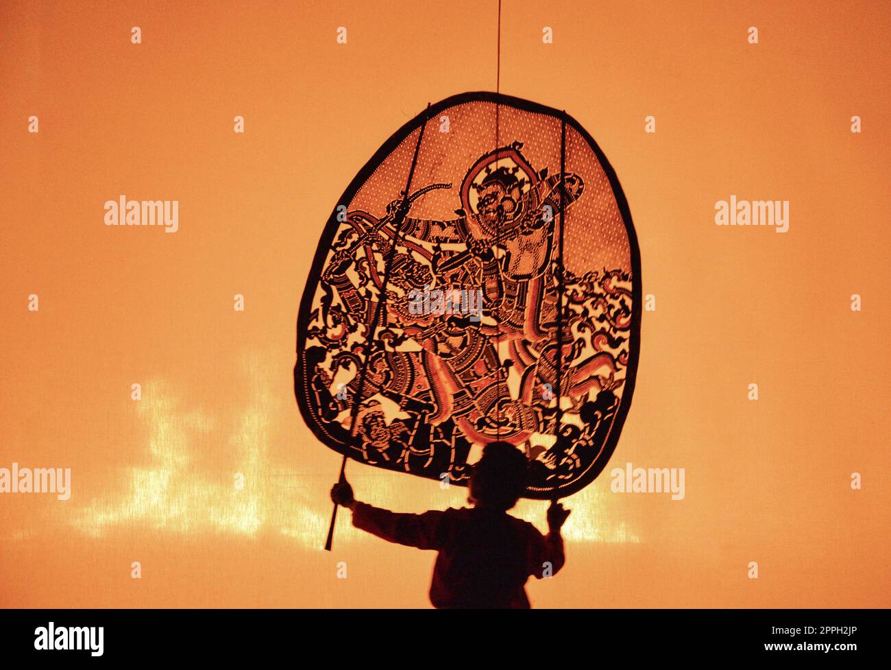 Thai shadow puppet art at Rachaburi province, Thailand Stock Photo - Alamy