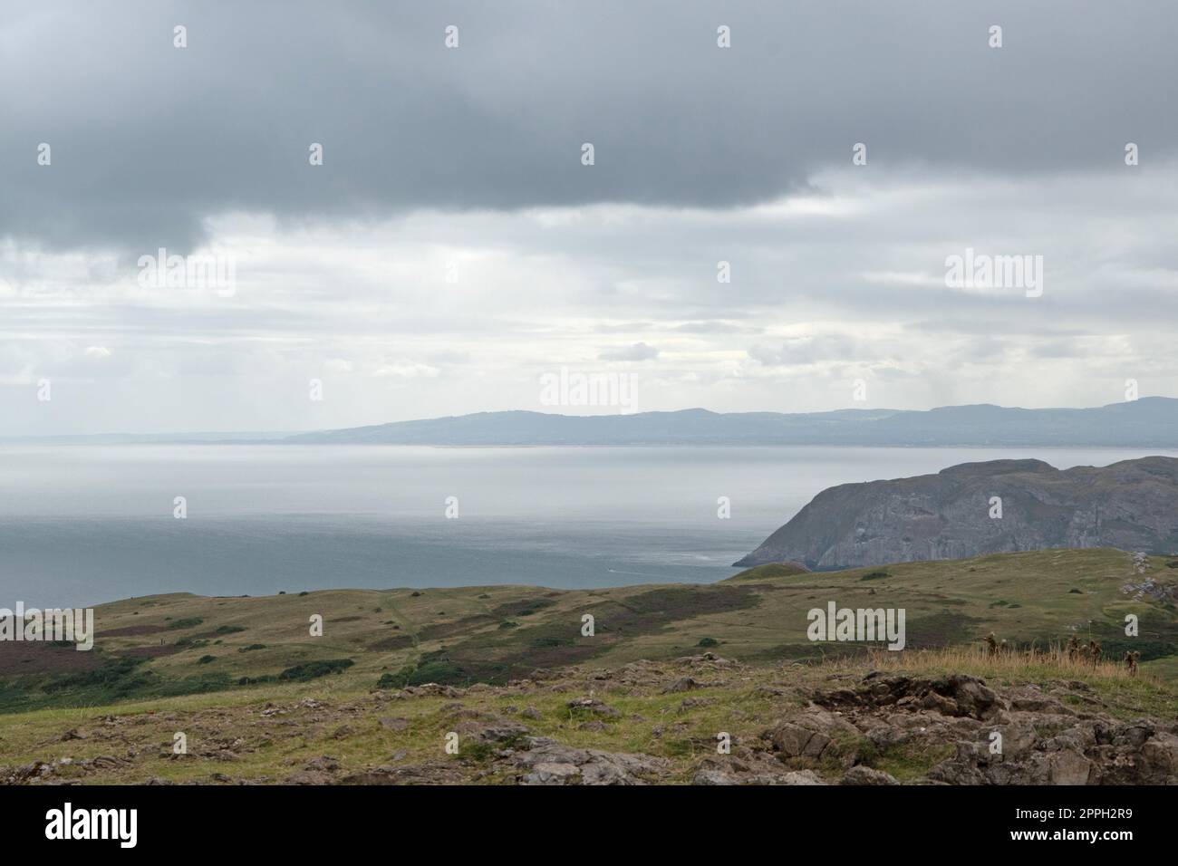 Views from the top of the Great Orme, Llandudno in Conwy Stock Photo