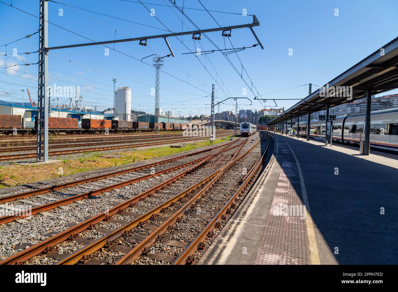 Train Station of Vilagarcia de Arousa Stock Photo Alamy